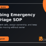 BoostOps blog featured image for Plumbing Emergency Call Triage SOP