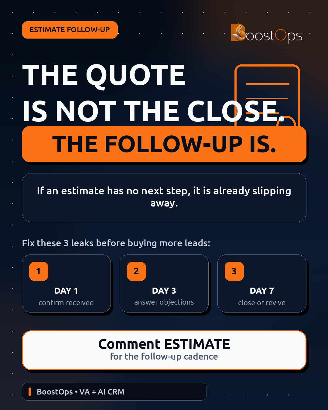 The 5-Day Estimate Follow-Up Sequence social preview