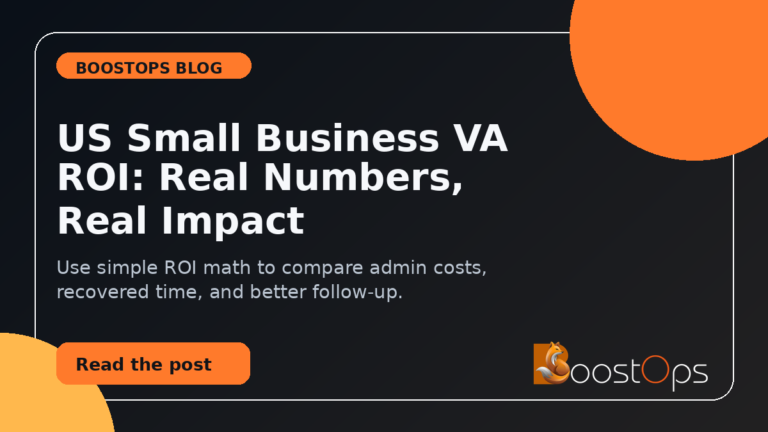 BoostOps blog featured image for US Small Business VA ROI