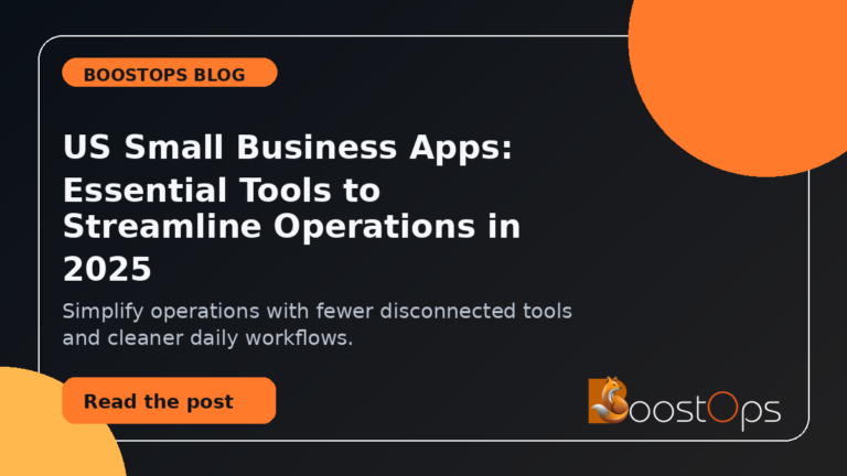 BoostOps blog featured image for US Small Business Apps
