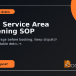 HVAC service area screening SOP: check coverage before booking.
