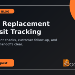HVAC replacement deposit tracking with clear payment checks and installation handoffs